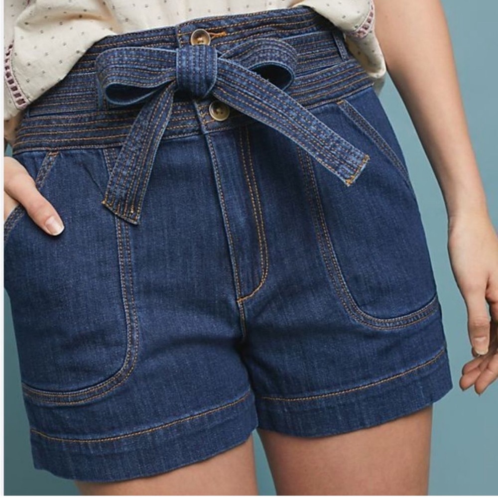 Anthropologie Pilcro and the Letterpress Denim Shorts